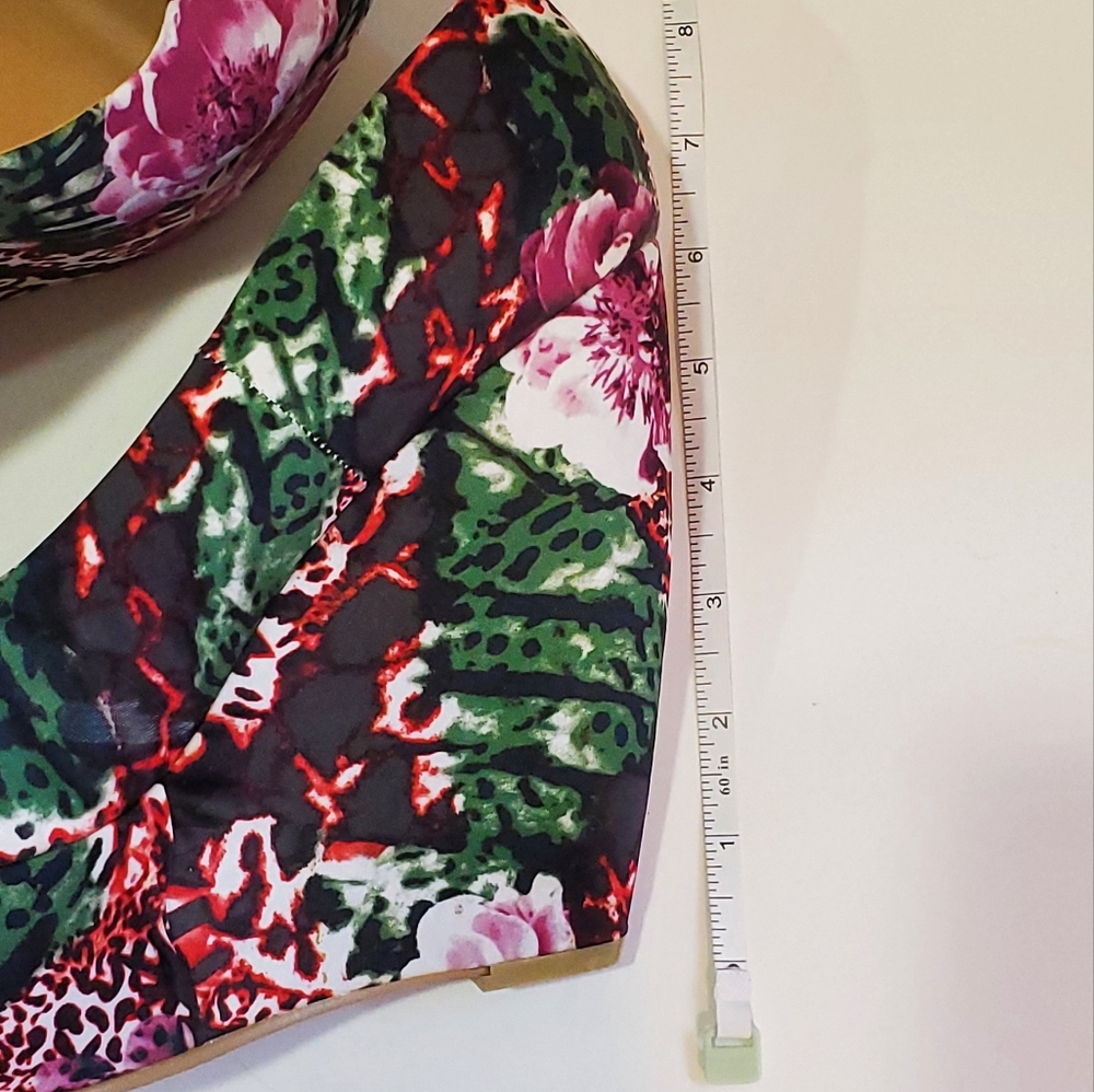 Call It Spring Poinsette Multi-Color Platform Wed… - image 3